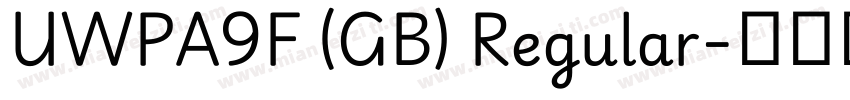 UWPA9F (GB) Regular字体转换